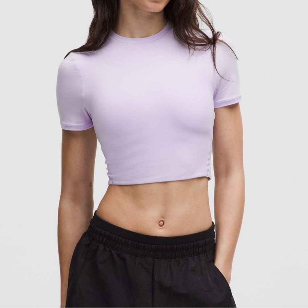 Lululemon Lavender Cropped Shirt